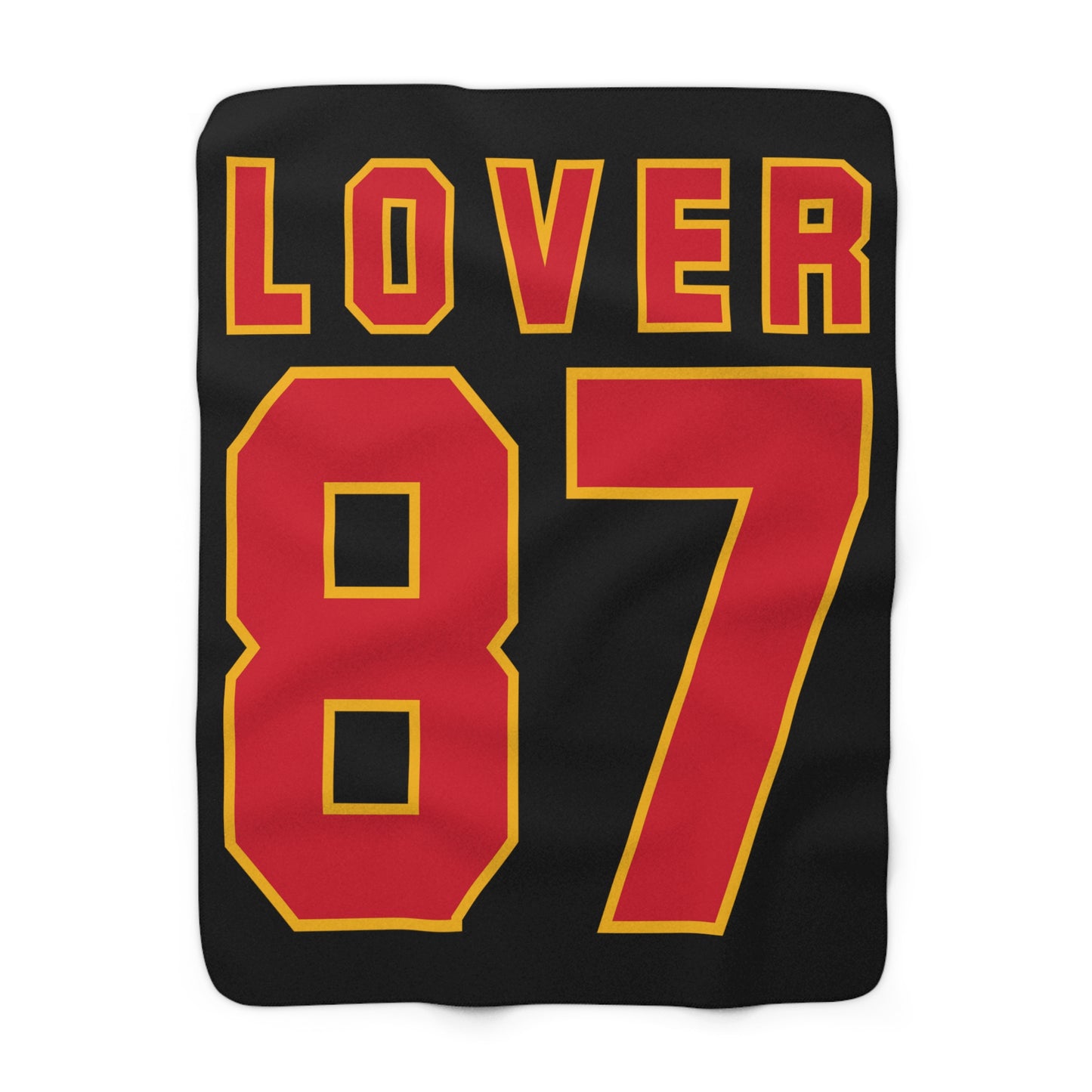 Lover 87 Swift and Kelce Valentine's Sherpa Fleece Blanket