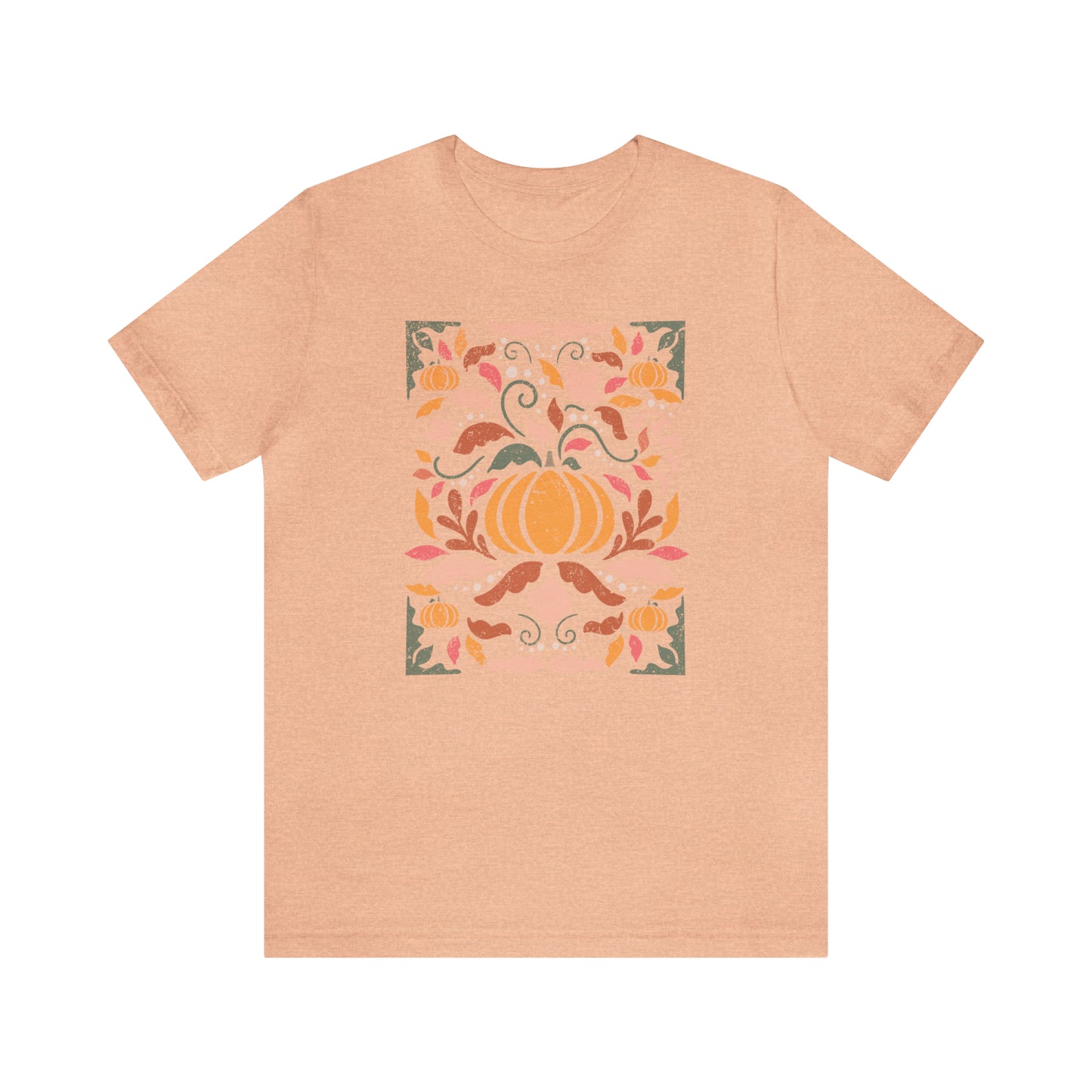 Distressed Boho Fall Floral Mural T-Shirt