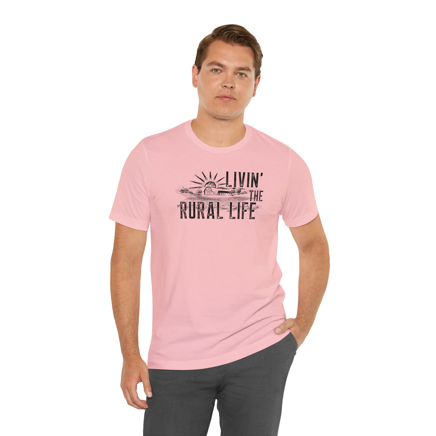 "Livin' the Rural Life" Unisex Jersey Short Sleeve Tee