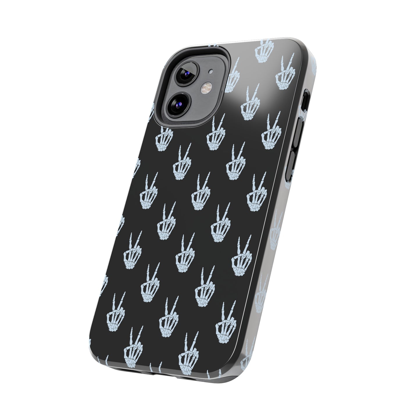 Skeleton Hand Peace Sign Tough Phone Cases