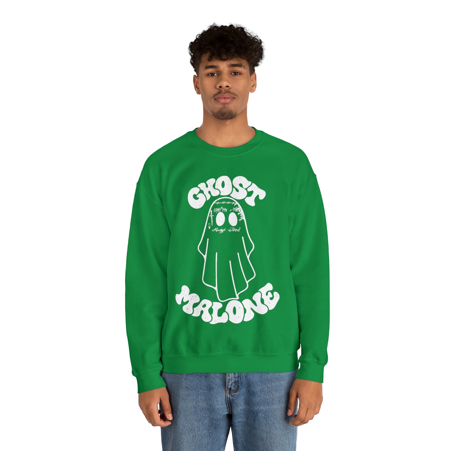 Ghost Malone Halloween Heavy Blend™ Crewneck Sweatshirt