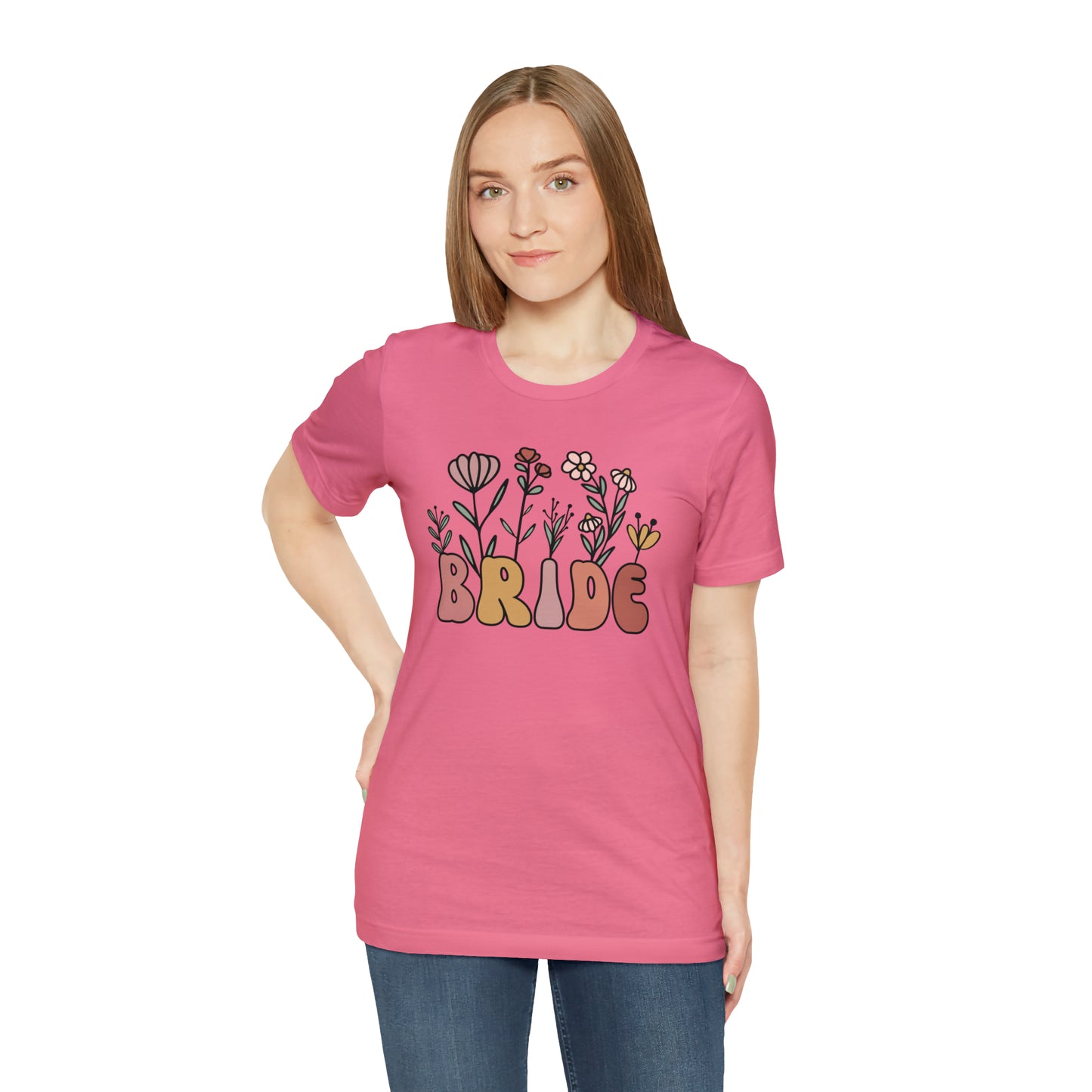 Boho Floral Bride T-Shirt