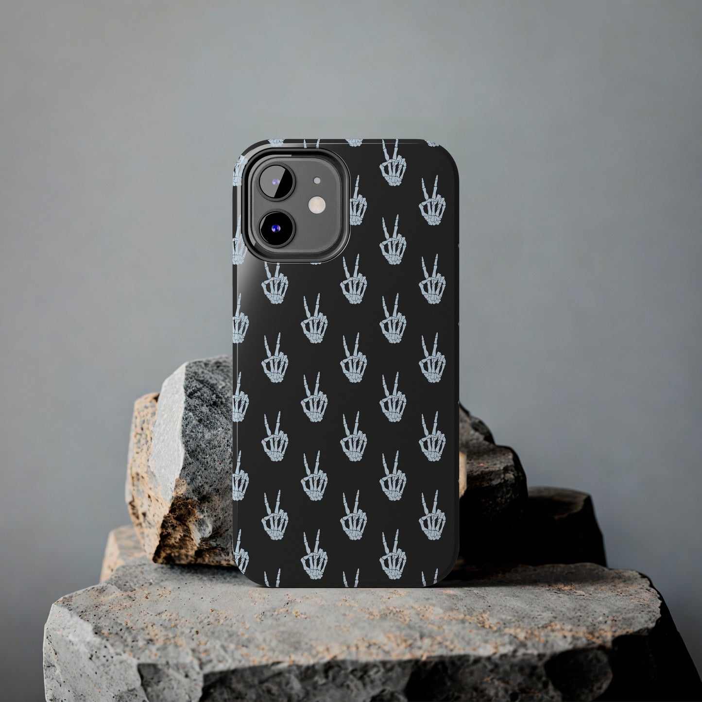 Skeleton Hand Peace Sign Tough Phone Cases