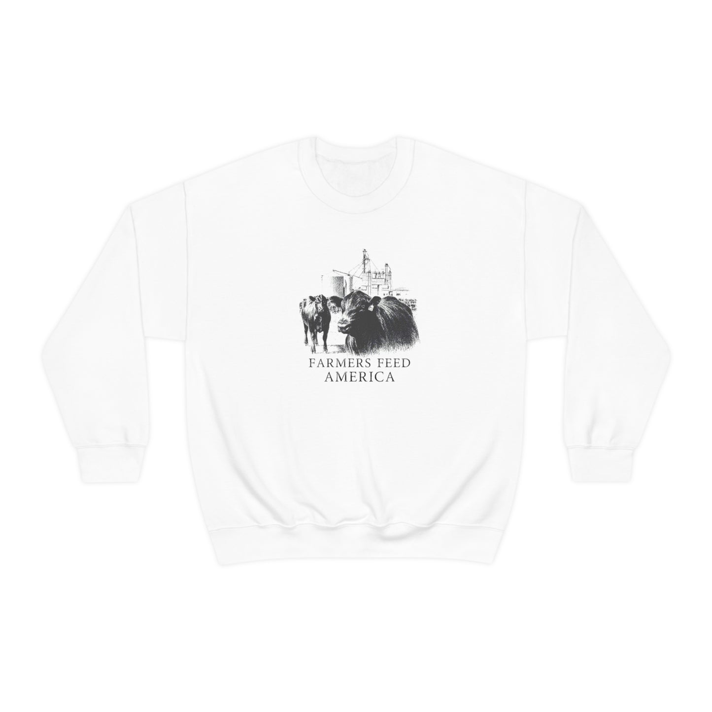 "Farmers Feed America" - Unisex Heavy Blend™ Crewneck Sweatshirt