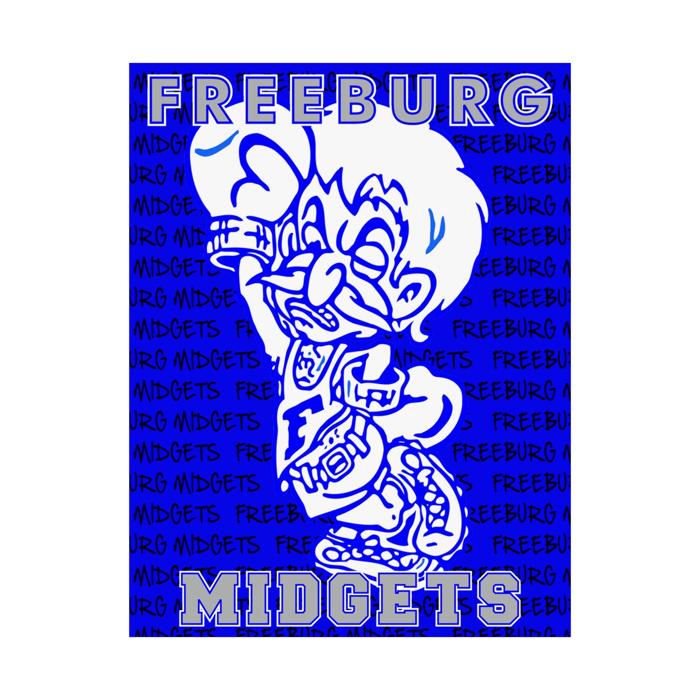 Freeburg Midgets Repetition Matte Vertical Posters