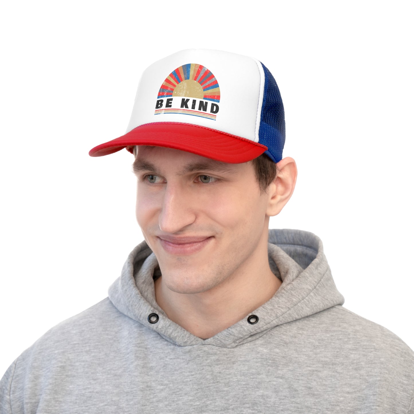 Be Kind Sunburst Tall Trucker Caps