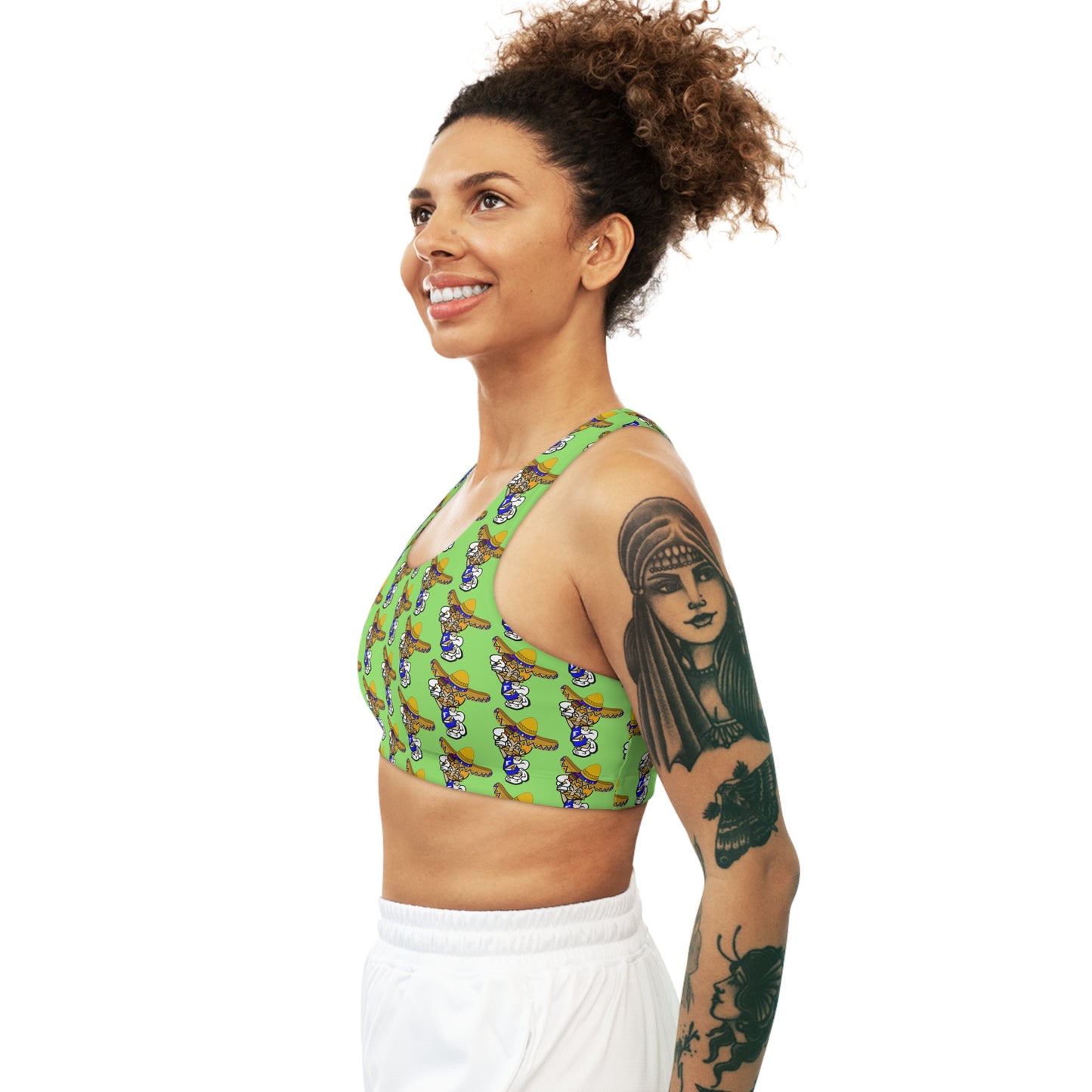 Sombrero Midget Seamless Sports Bra - Lime Green