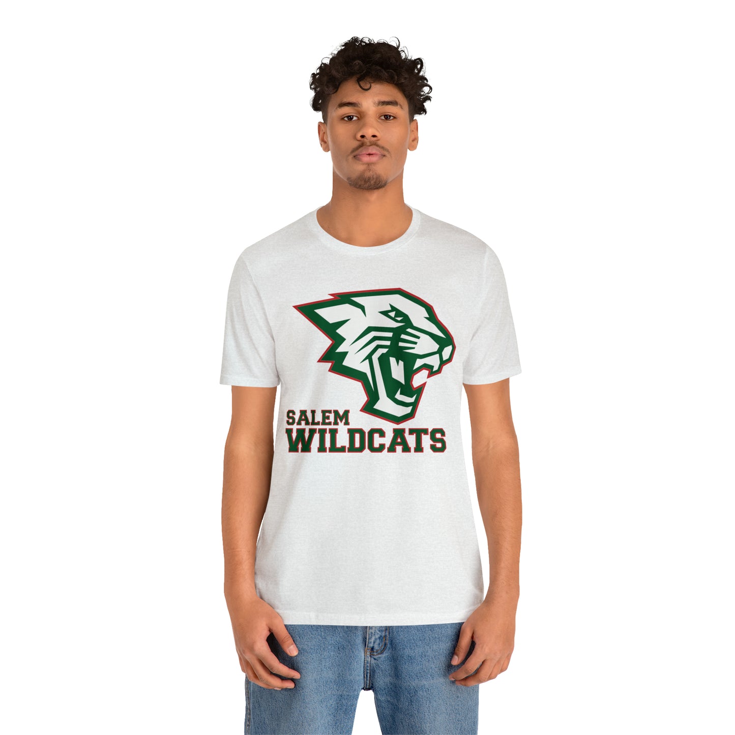 Salem Wildcats Jersey Short Sleeve Tee - Green Print