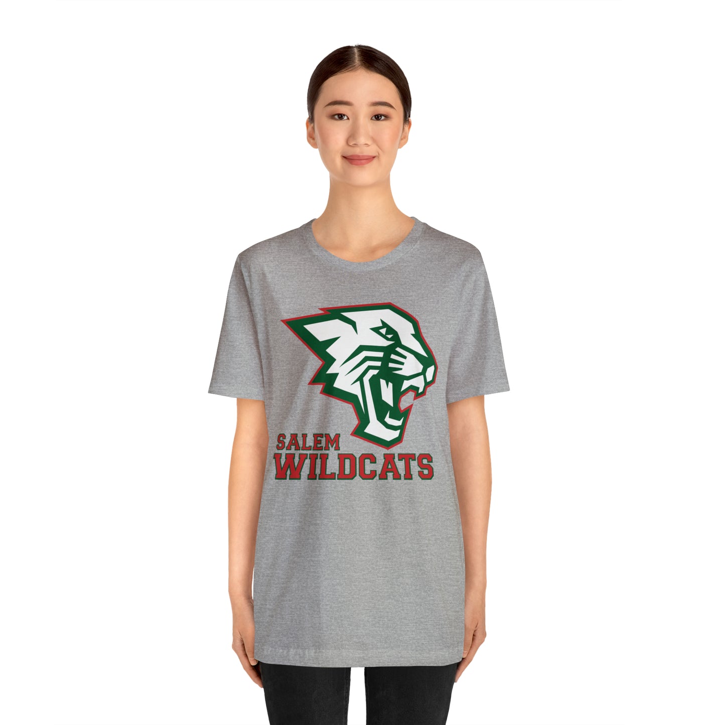 Salem Wildcats Jersey Short Sleeve Tee - Red Print