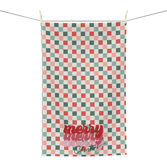 Merry Merry Merry Christmas/ Holiday Soft Tea Towel