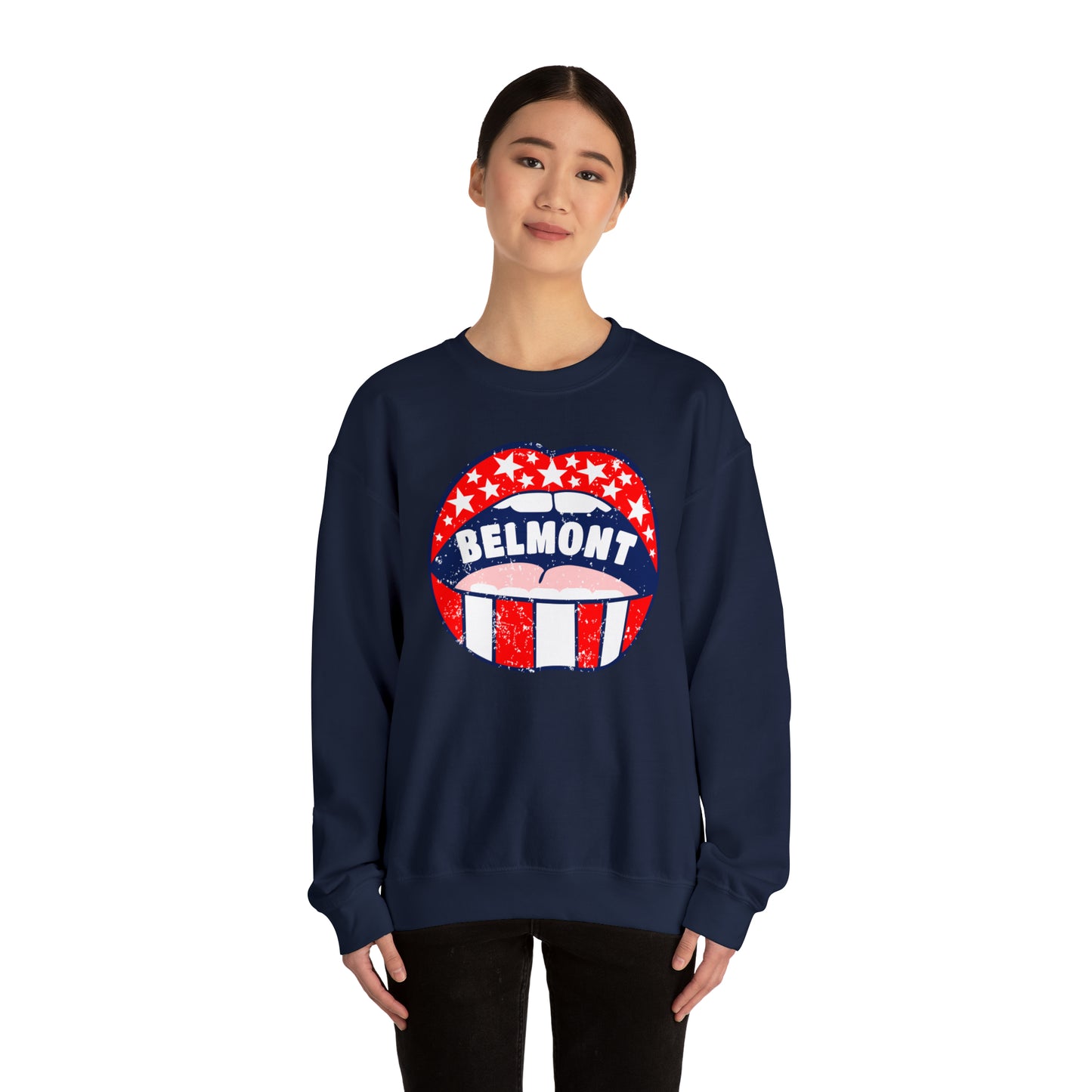 Belmont University Lips Crewneck Sweatshirt