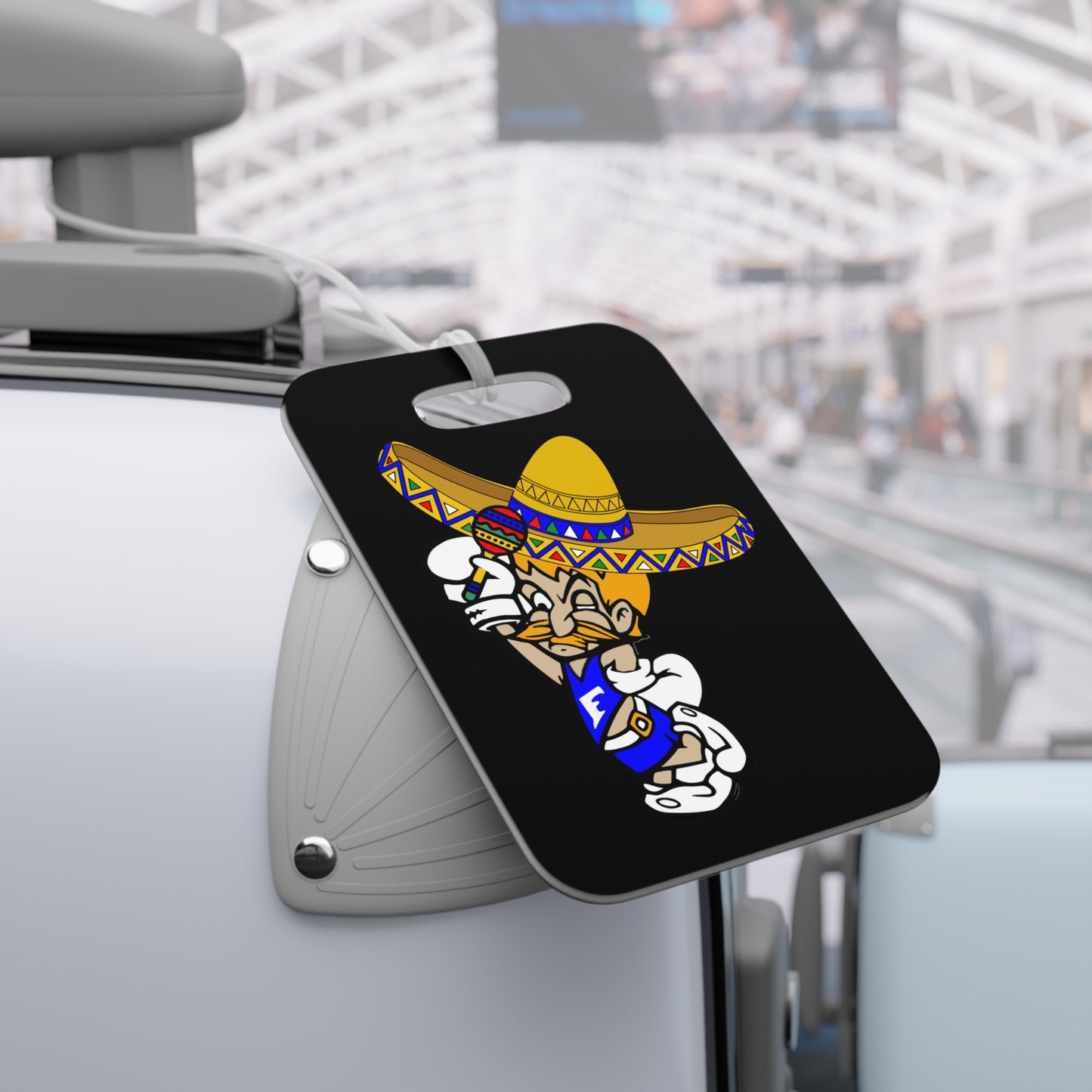 Sombrero Midget Luggage Tags - Black