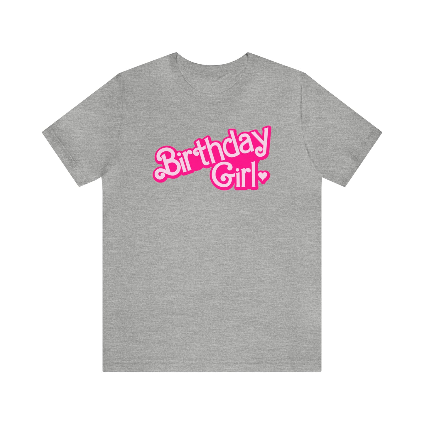 Birthday Girl Hot Pink Barbie Print T-Shirt -