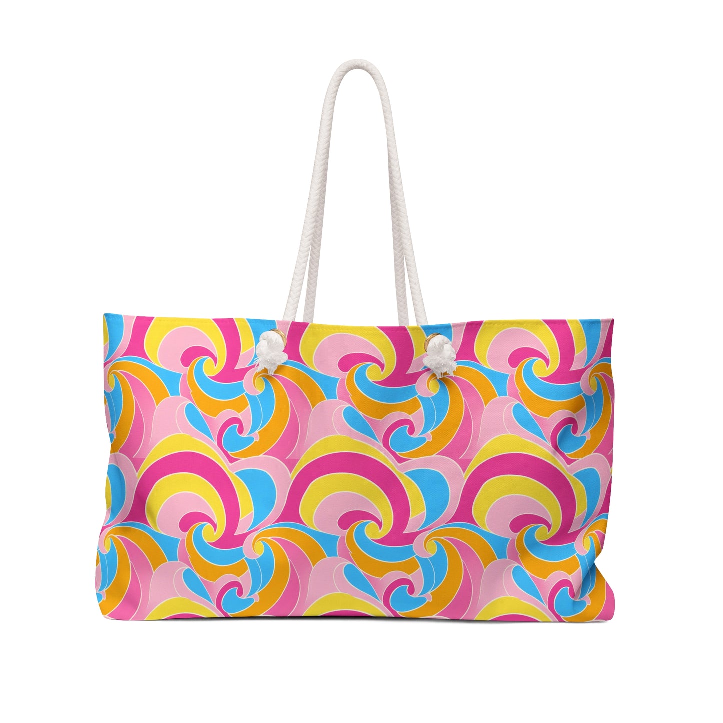 Pink and Blue Swirl Weekender Bag