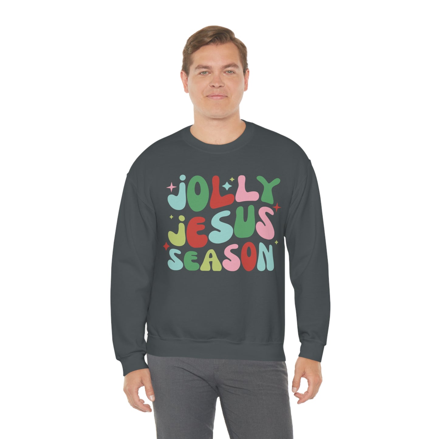 Jolly Jesus Season Heavyweight Crewneck Sweatshirt