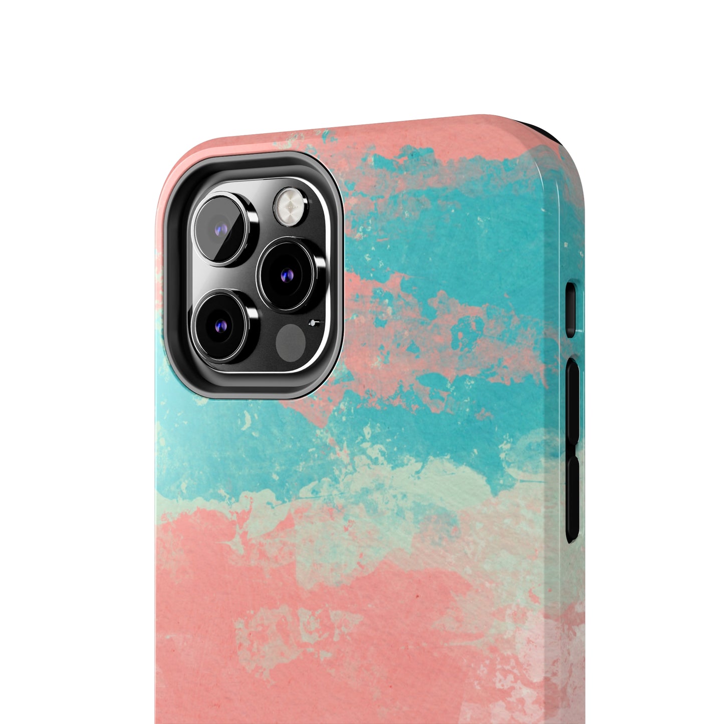 Pink and Turquoise Water Color Tough Phone Cases