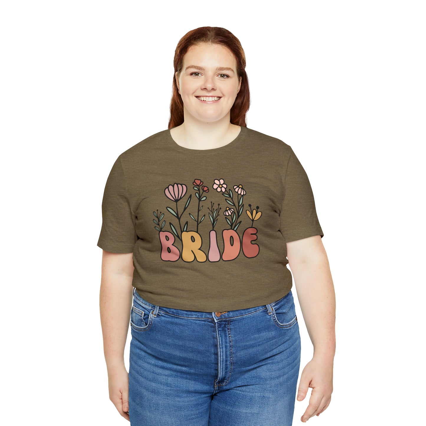 Boho Floral Bride T-Shirt