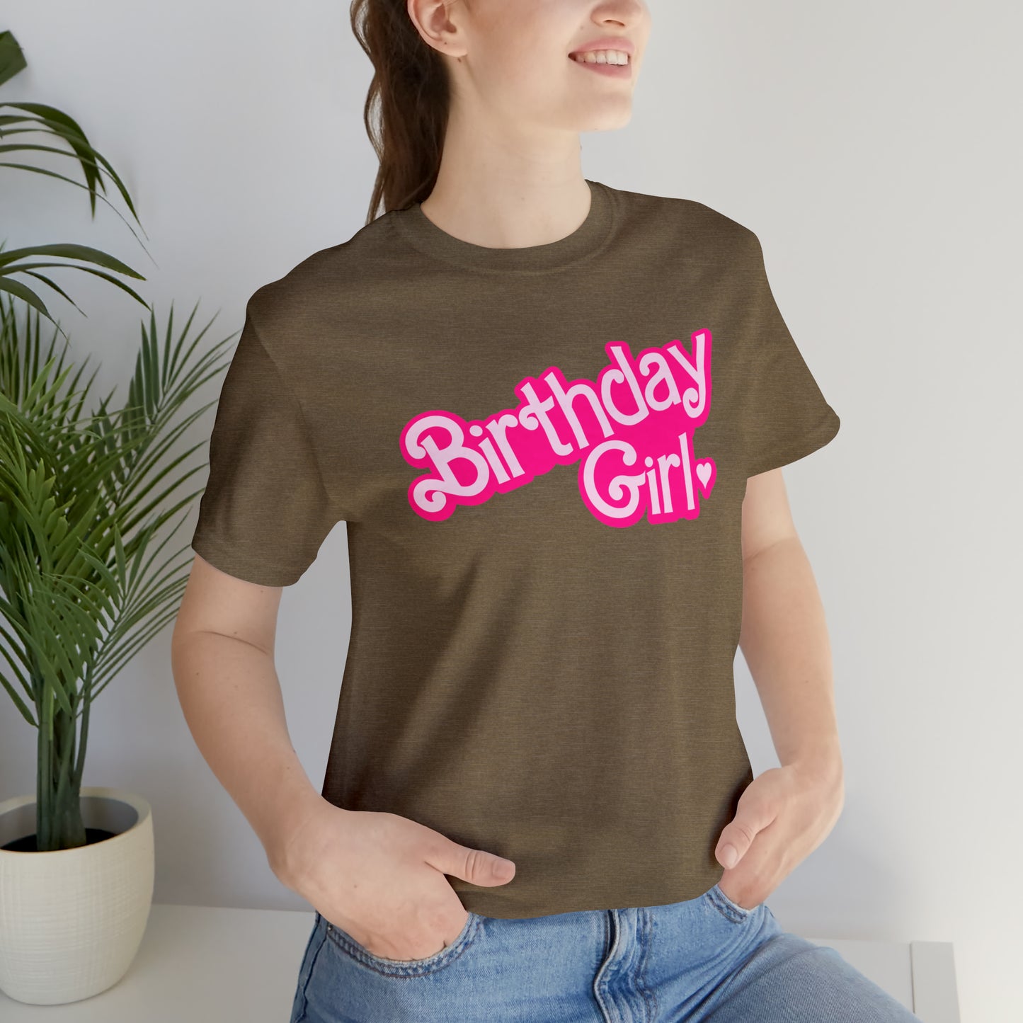 Birthday Girl Hot Pink Barbie Print T-Shirt -