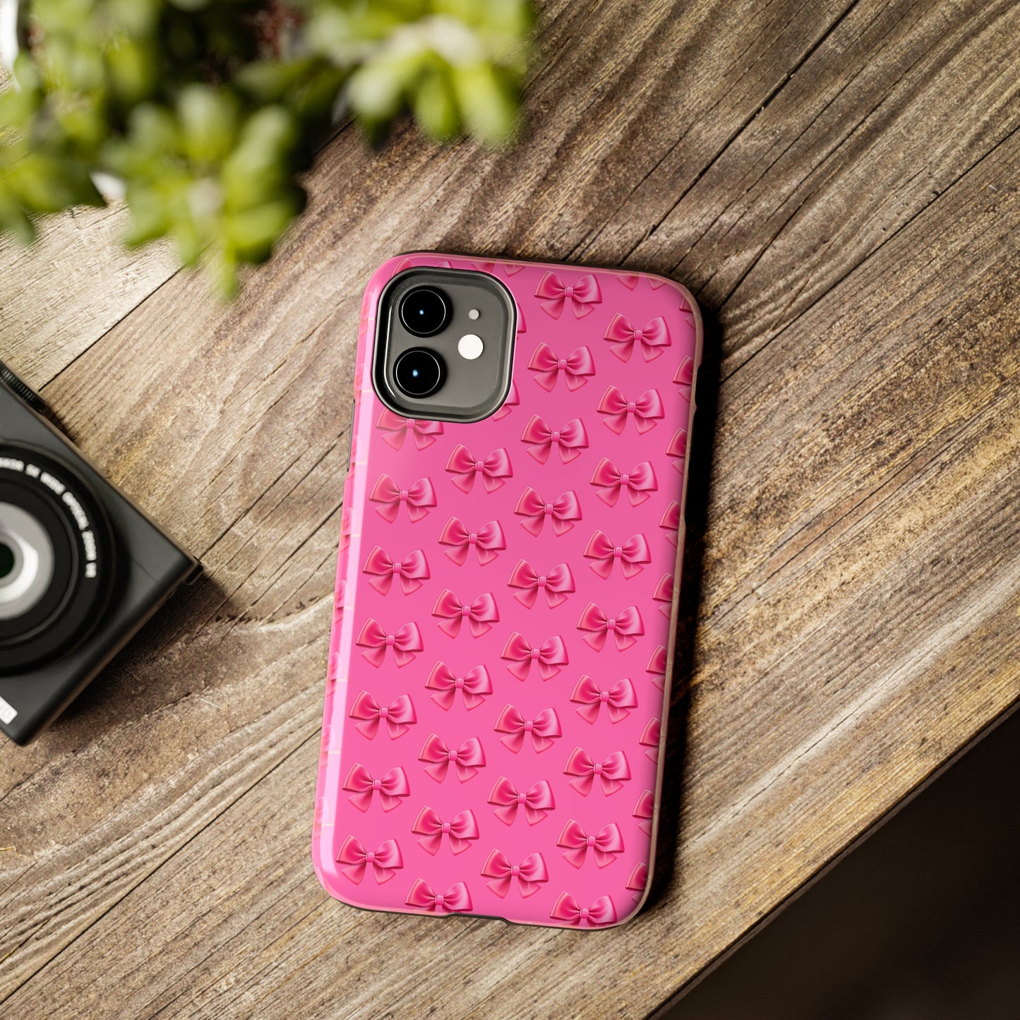 Barbie Pink Bows Themed Tough Phone Cases