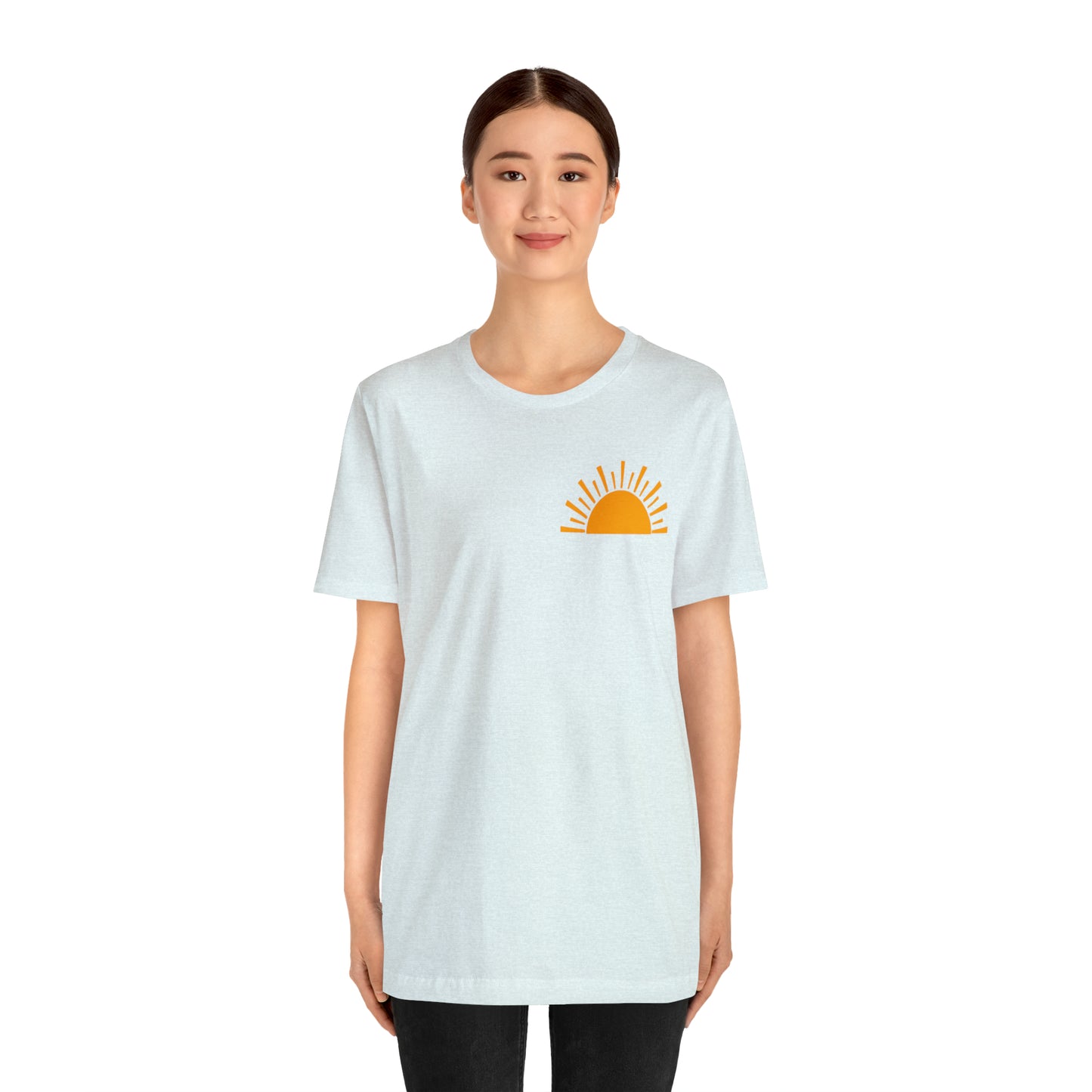 "Sunshine on My Mind"  (Front and Back Design)  Unisex Jersey Short Sleeve Tee