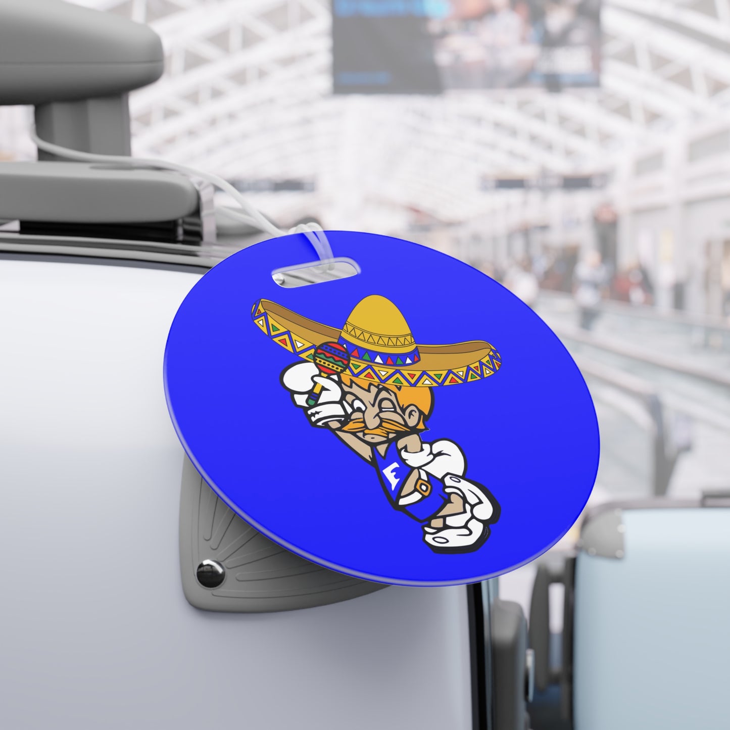 Sombrero Midget Luggage Tags - Blue