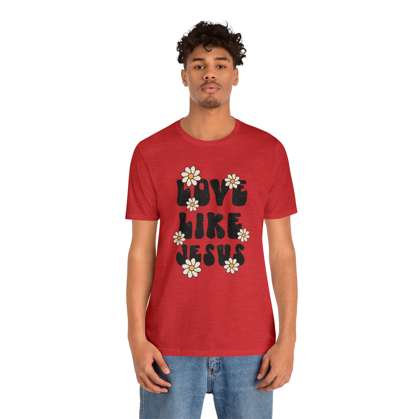 Distressed Daisy Love Like Jesus T-Shirt