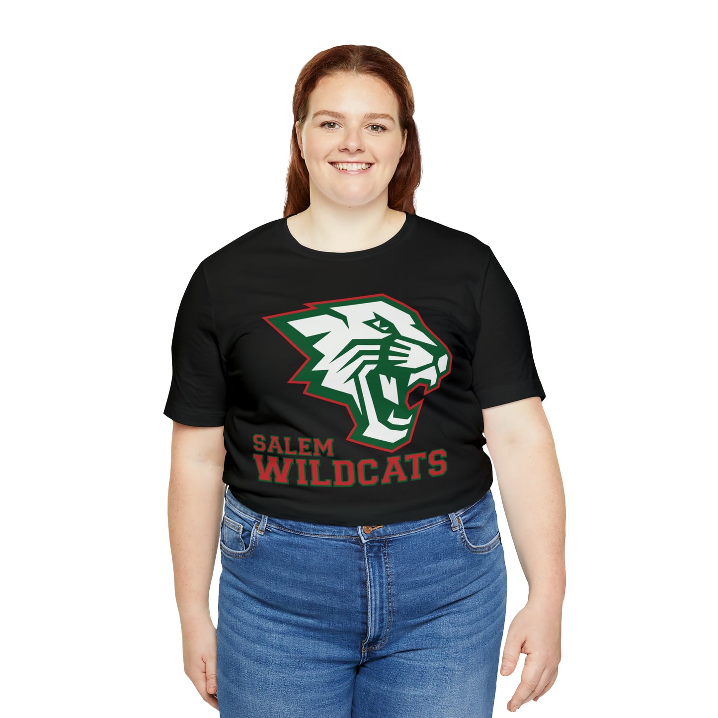 Salem Wildcats Jersey Short Sleeve Tee - Red Print