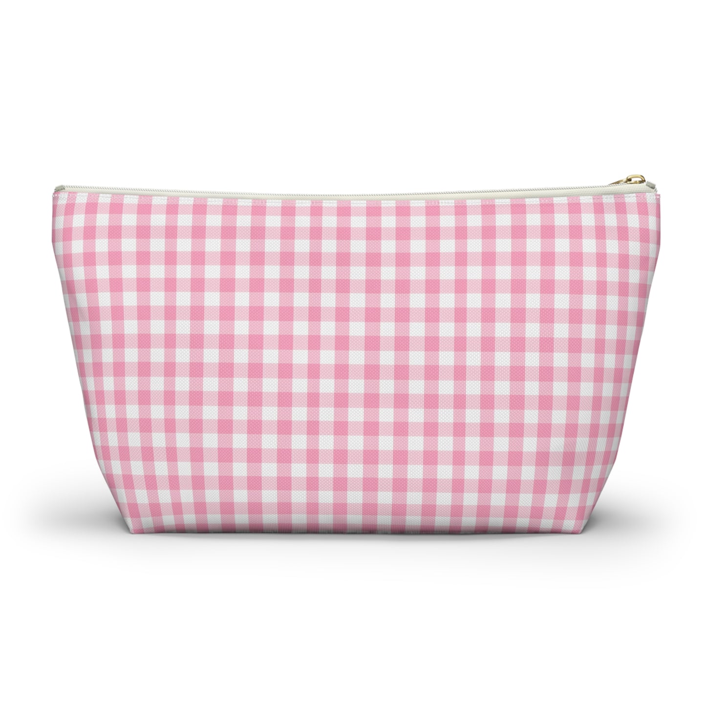 Dolly Portrait Pink Checkerboard Accessory Pouch w T-bottom