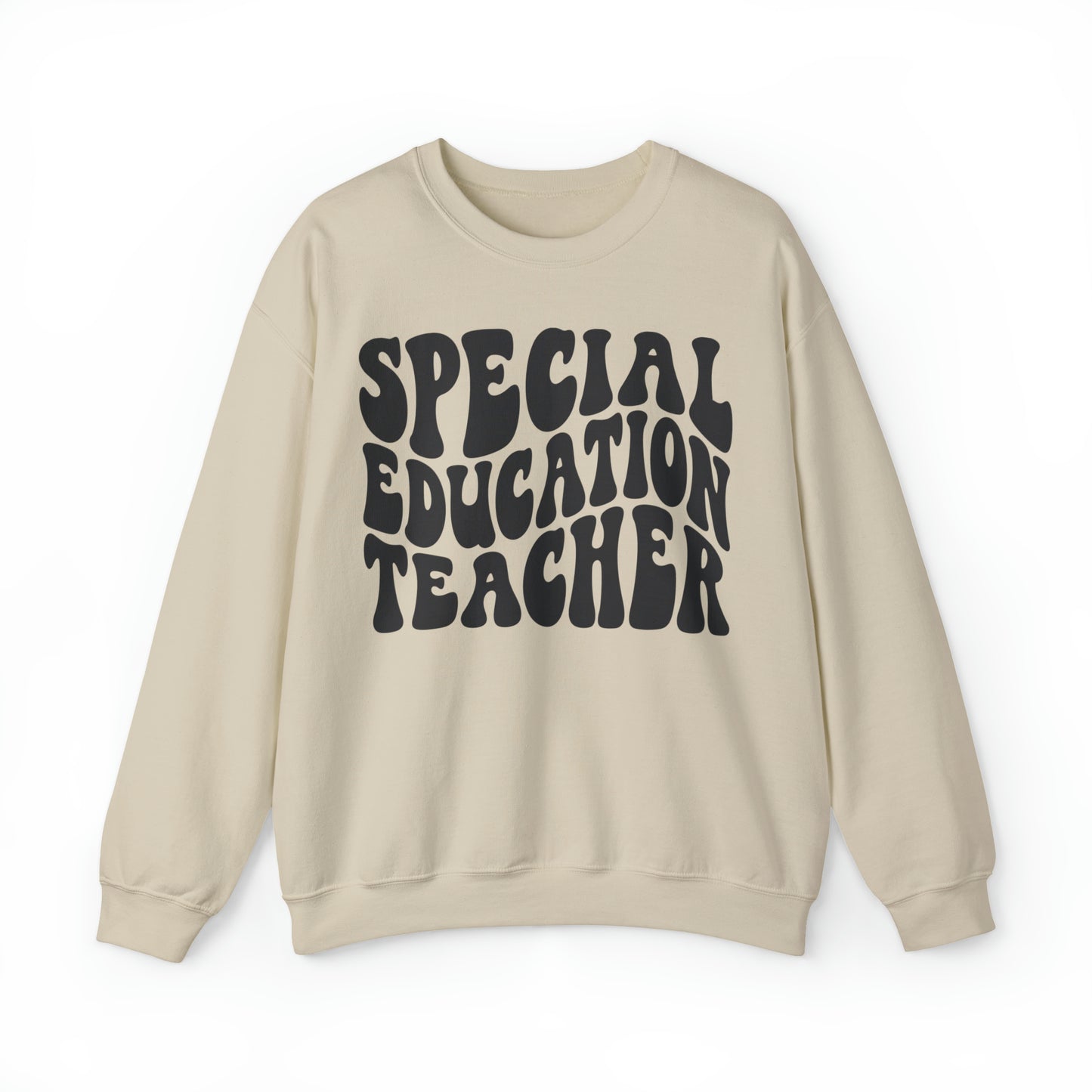 Special Education Teacher Black Logo Unisex Heavy Blend™ Crewneck Sweatshirt