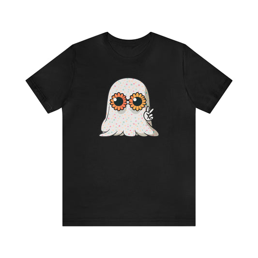 Halloween Confetti Cool Ghost with Sunglasses T-Shirt