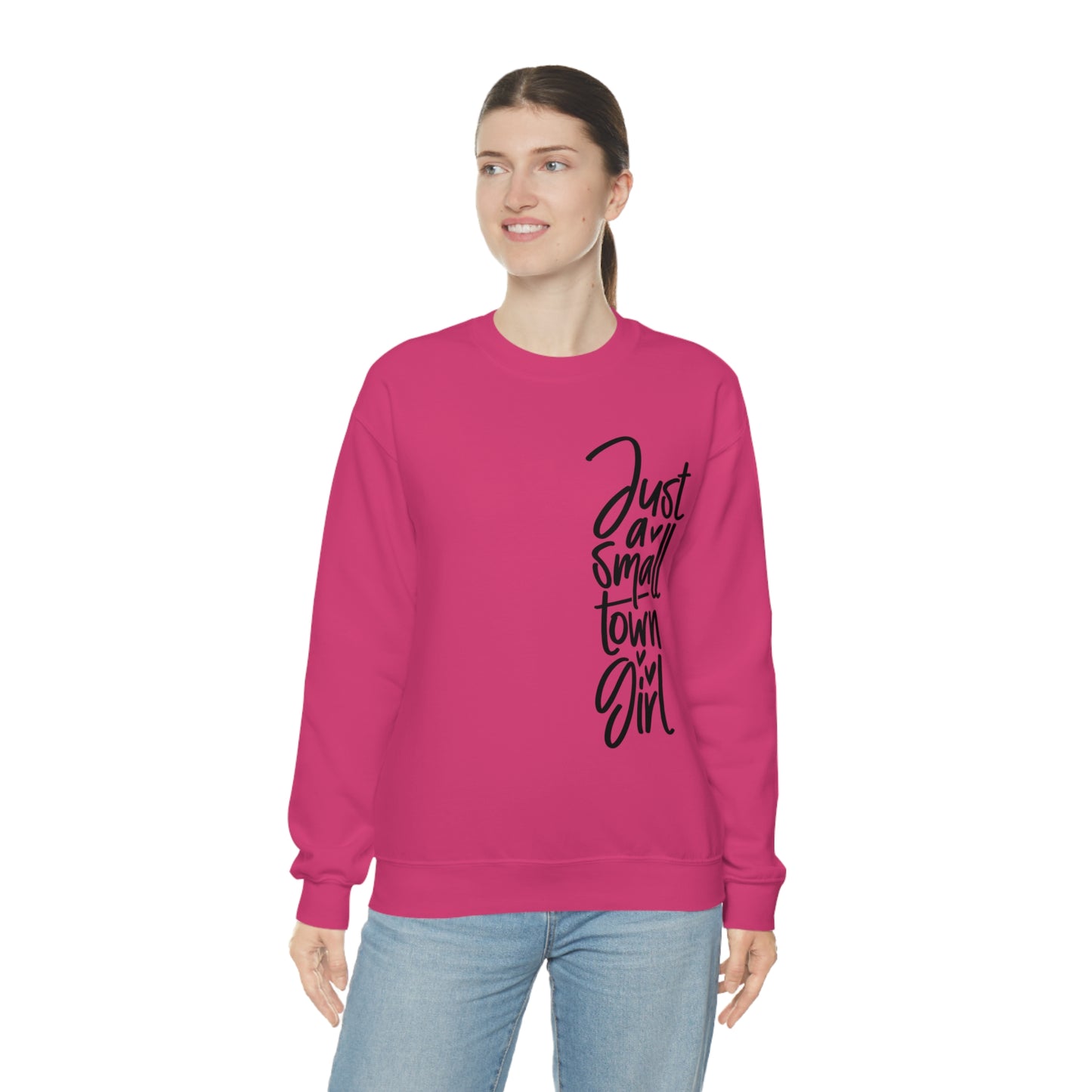 "Just a Small Town Girl" - Unisex Heavy Blend™ Crewneck Sweatshirt