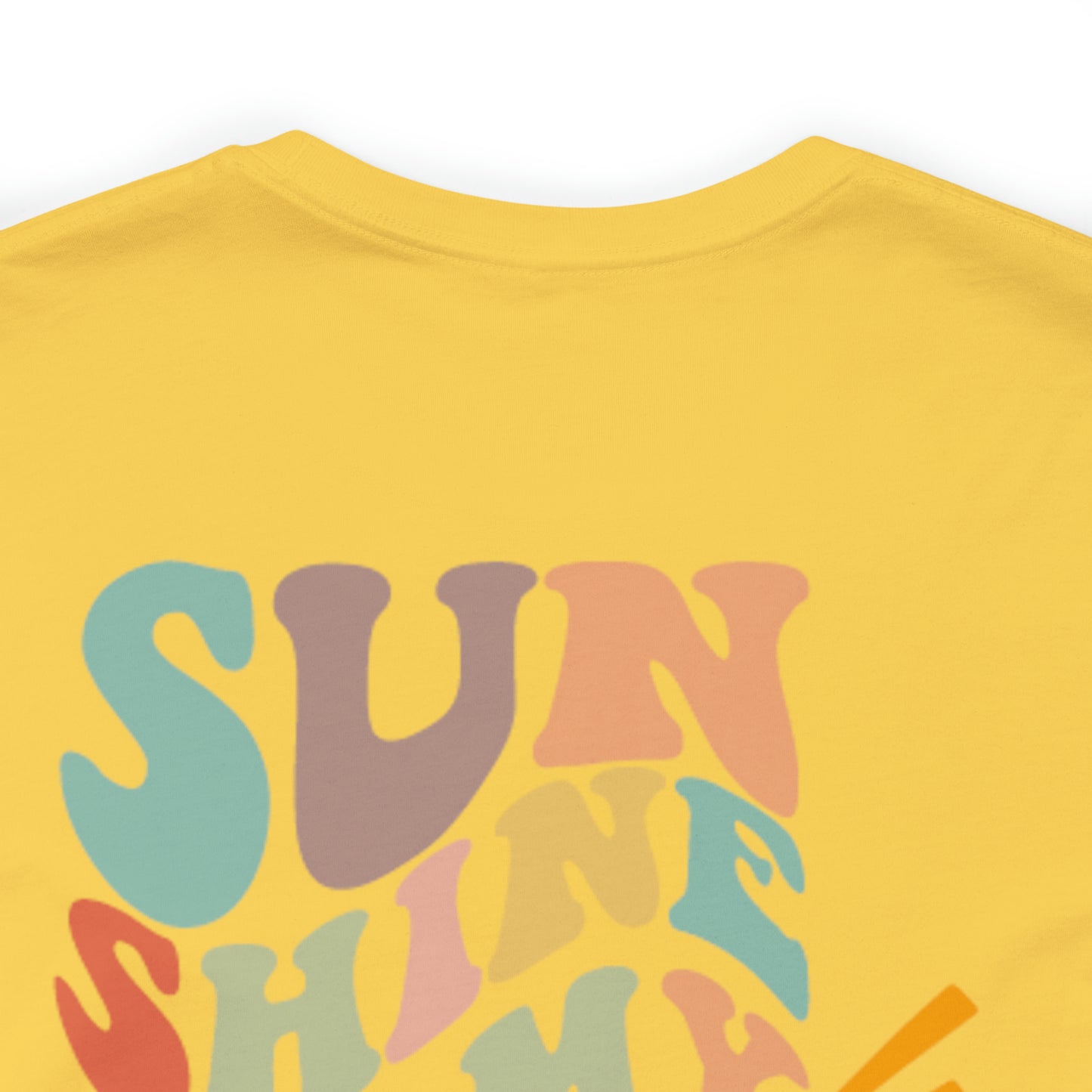 "Sunshine on My Mind"  (Front and Back Design)  Unisex Jersey Short Sleeve Tee