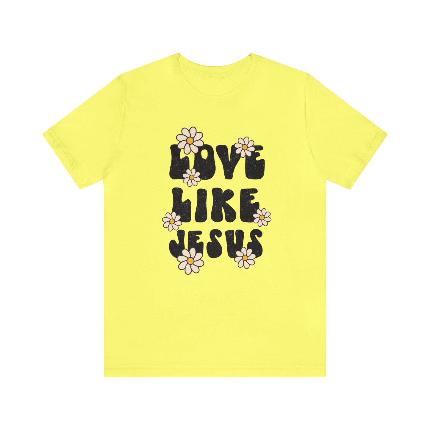 Distressed Daisy Love Like Jesus T-Shirt