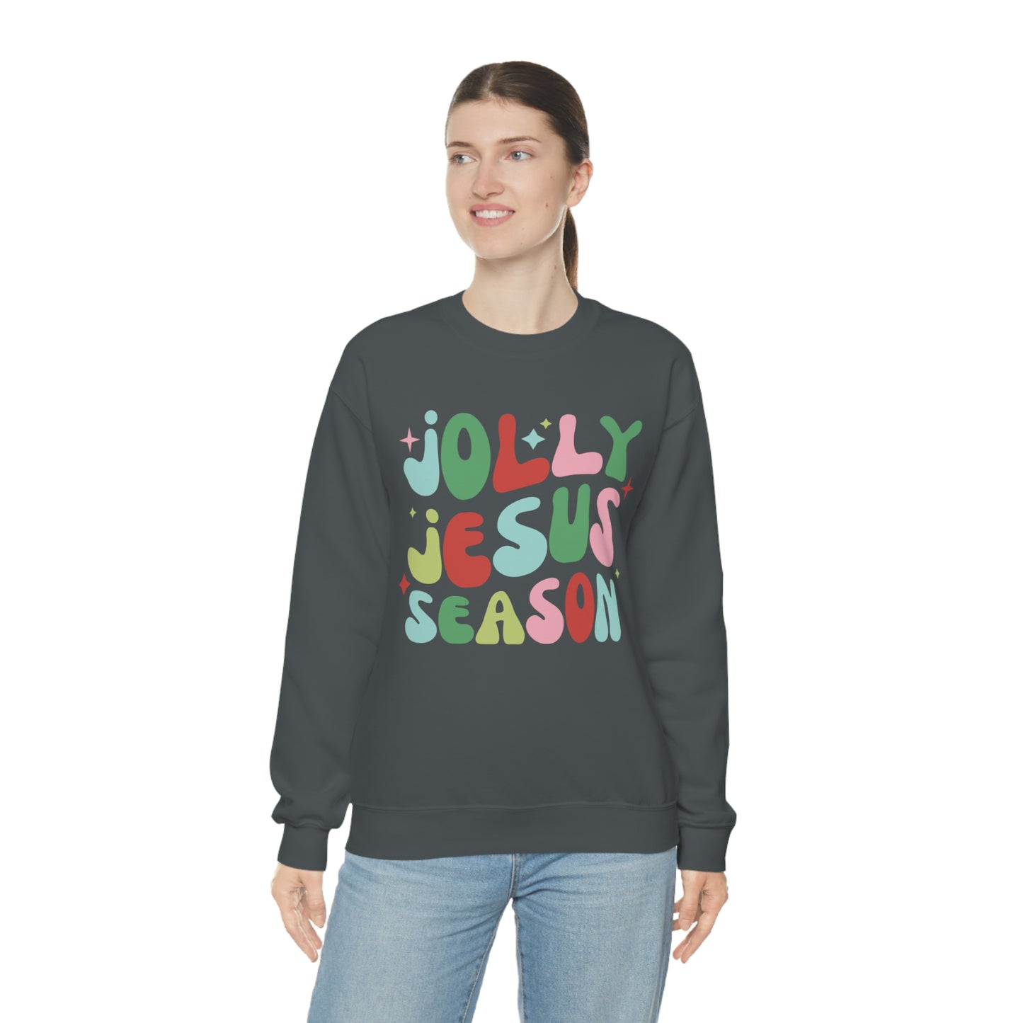 Jolly Jesus Season Heavyweight Crewneck Sweatshirt