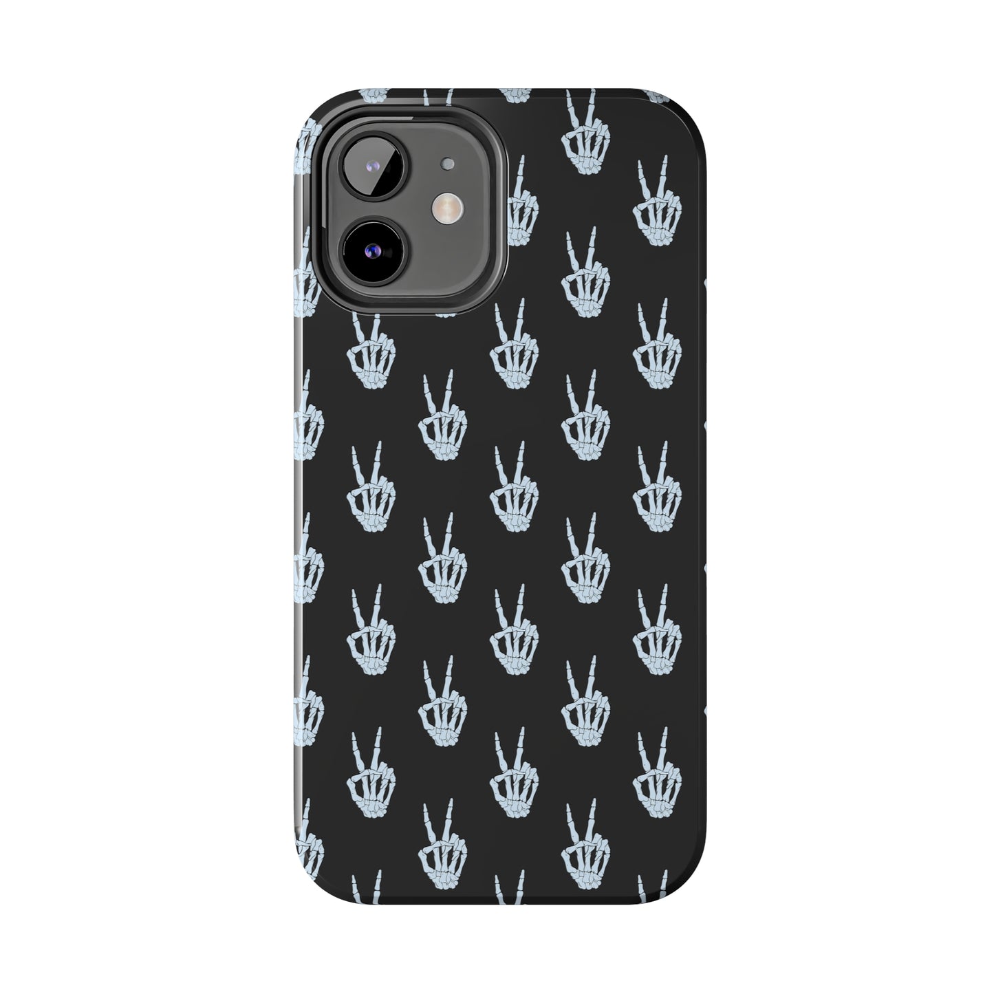 Skeleton Hand Peace Sign Tough Phone Cases