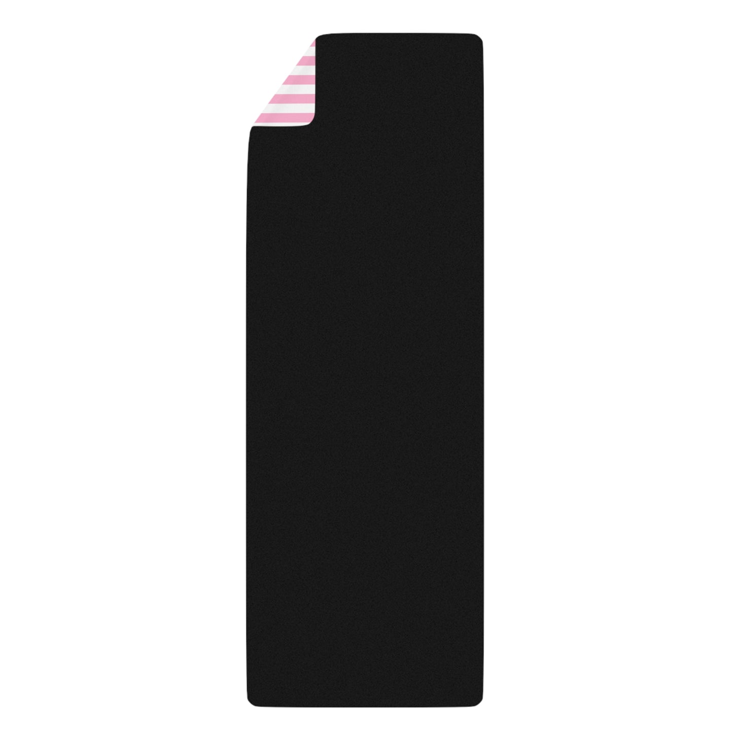 Pink Striped Rubber Yoga Mat