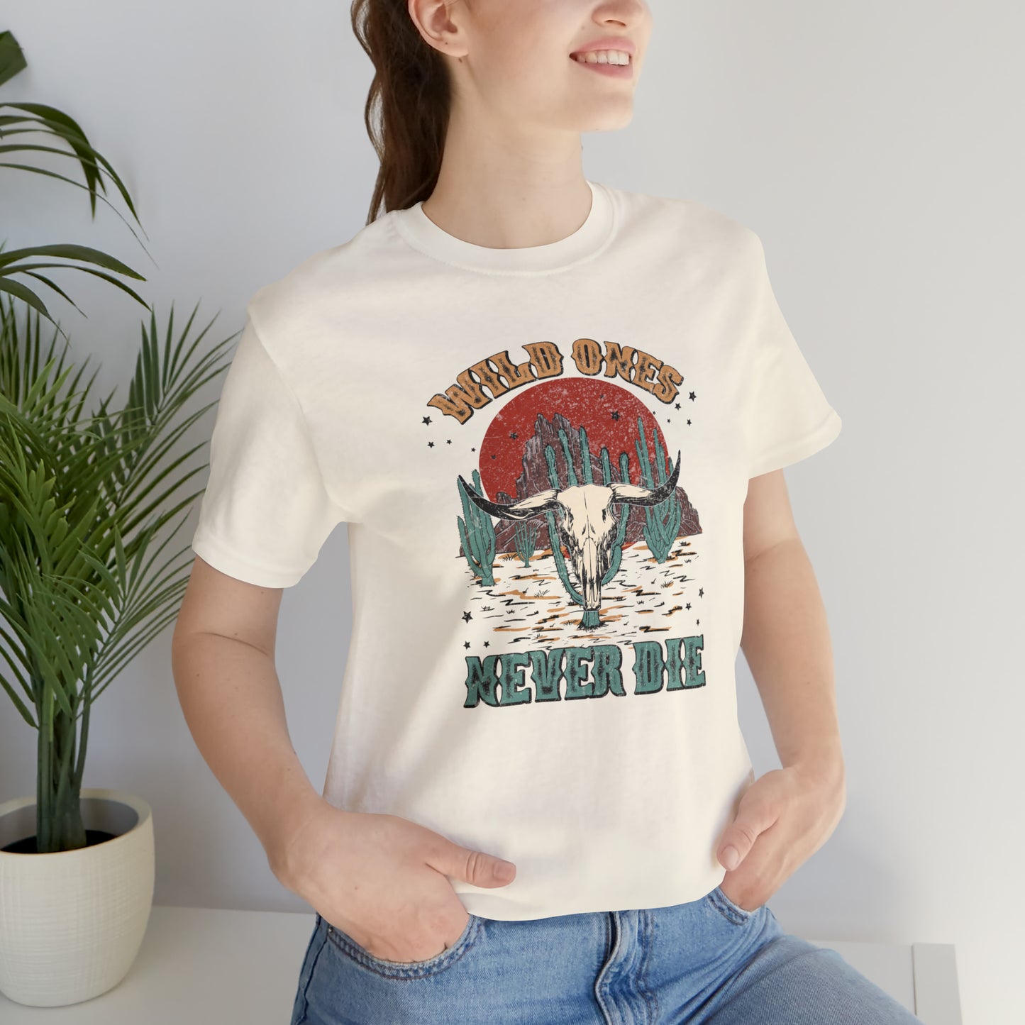 "Wild Ones Never Die" Unisex Jersey Short Sleeve Tee