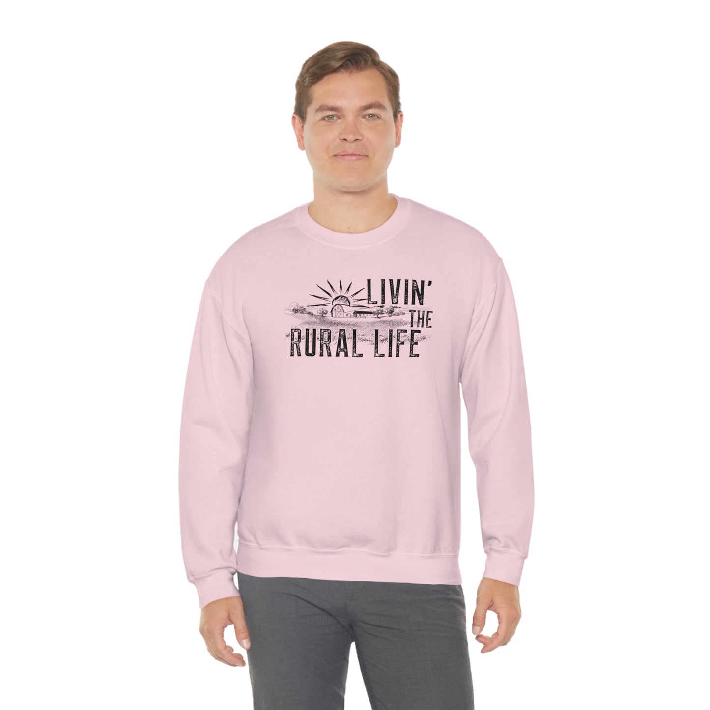 "Livin' the Rural Life" - Unisex Heavy Blend™ Crewneck Sweatshirt