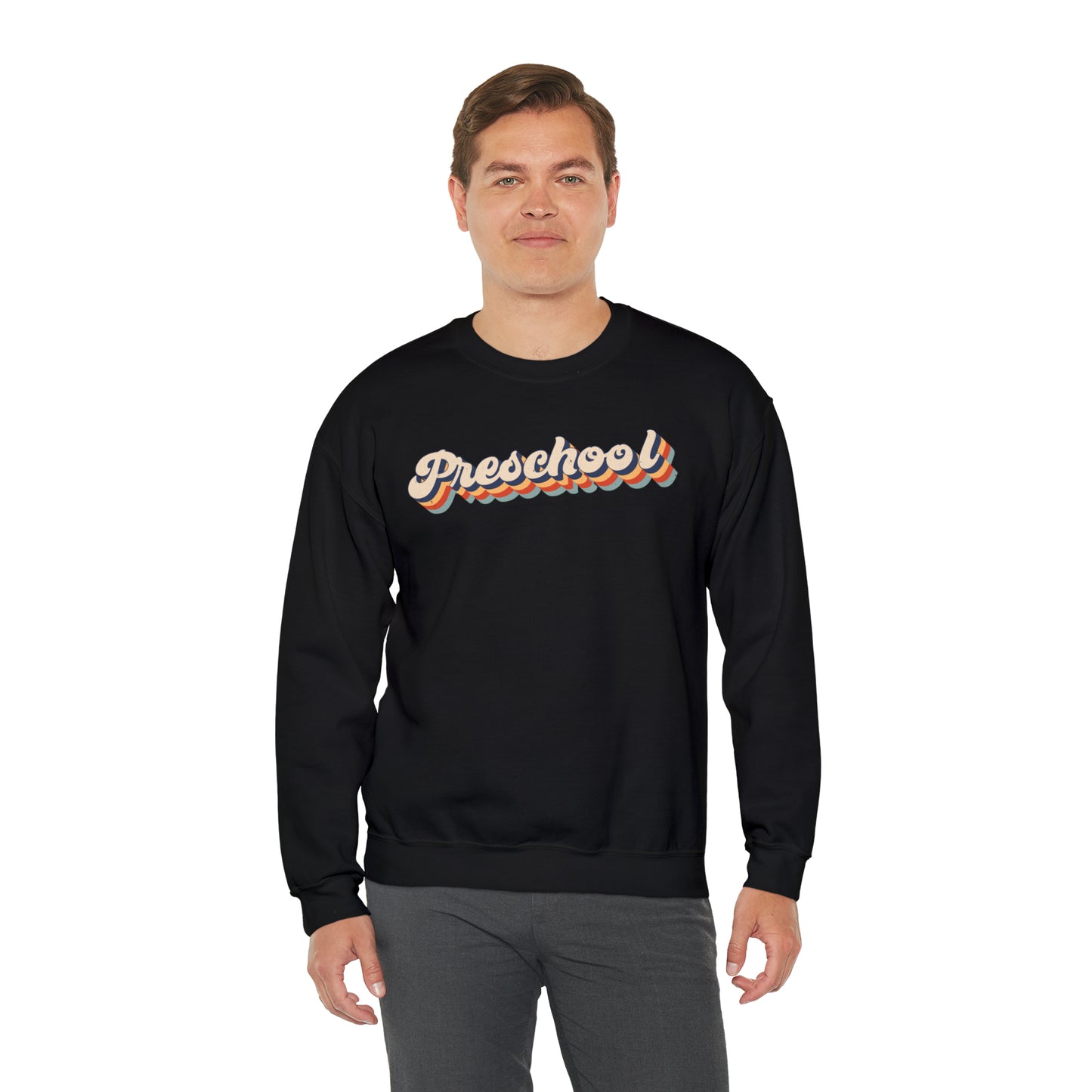 Retro Preschool Unisex Heavy Blend™ Crewneck Sweatshirt