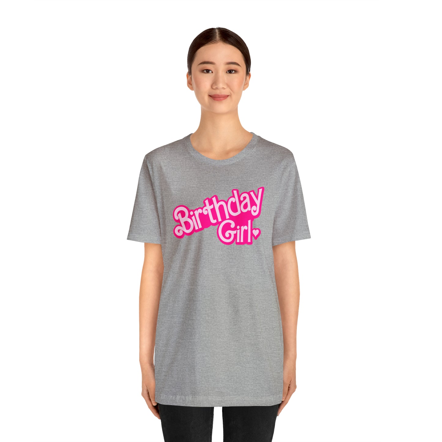 Birthday Girl Hot Pink Barbie Print T-Shirt -