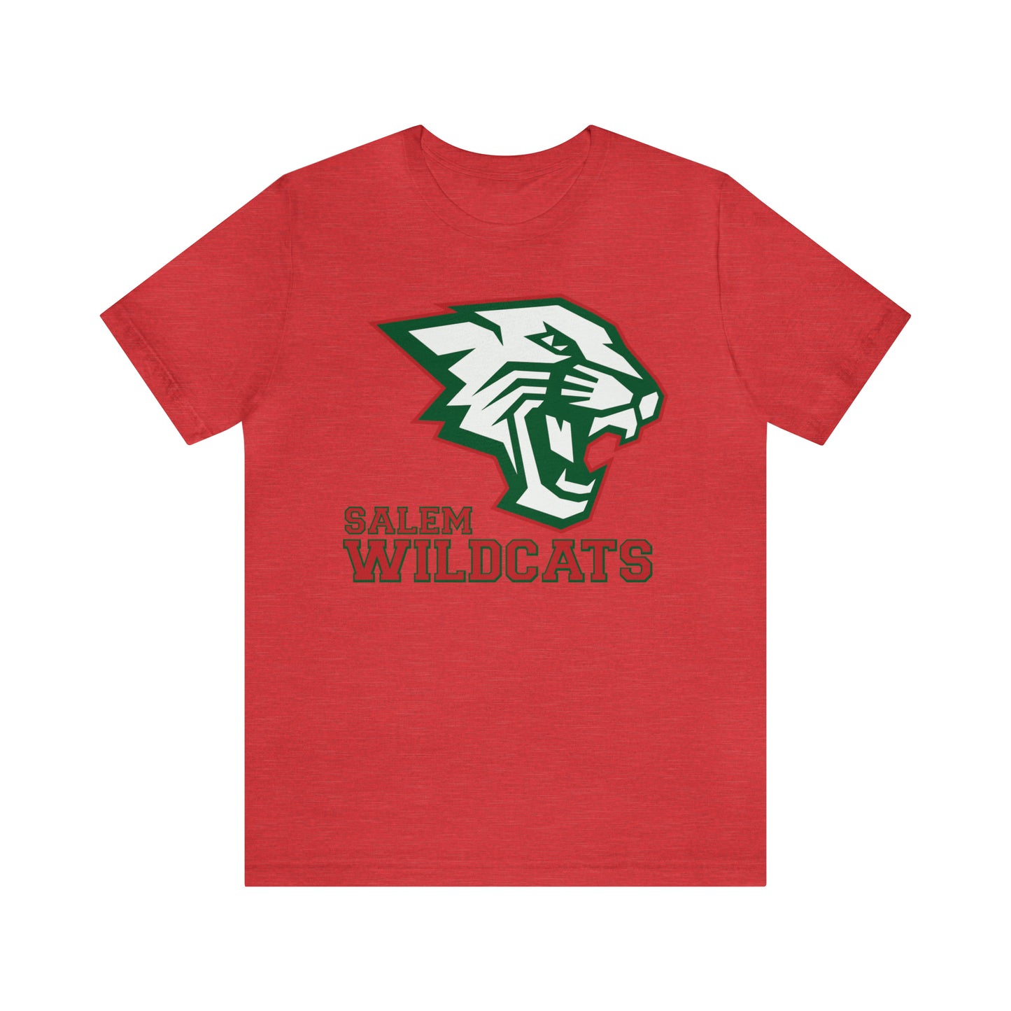 Salem Wildcats Jersey Short Sleeve Tee - Red Print