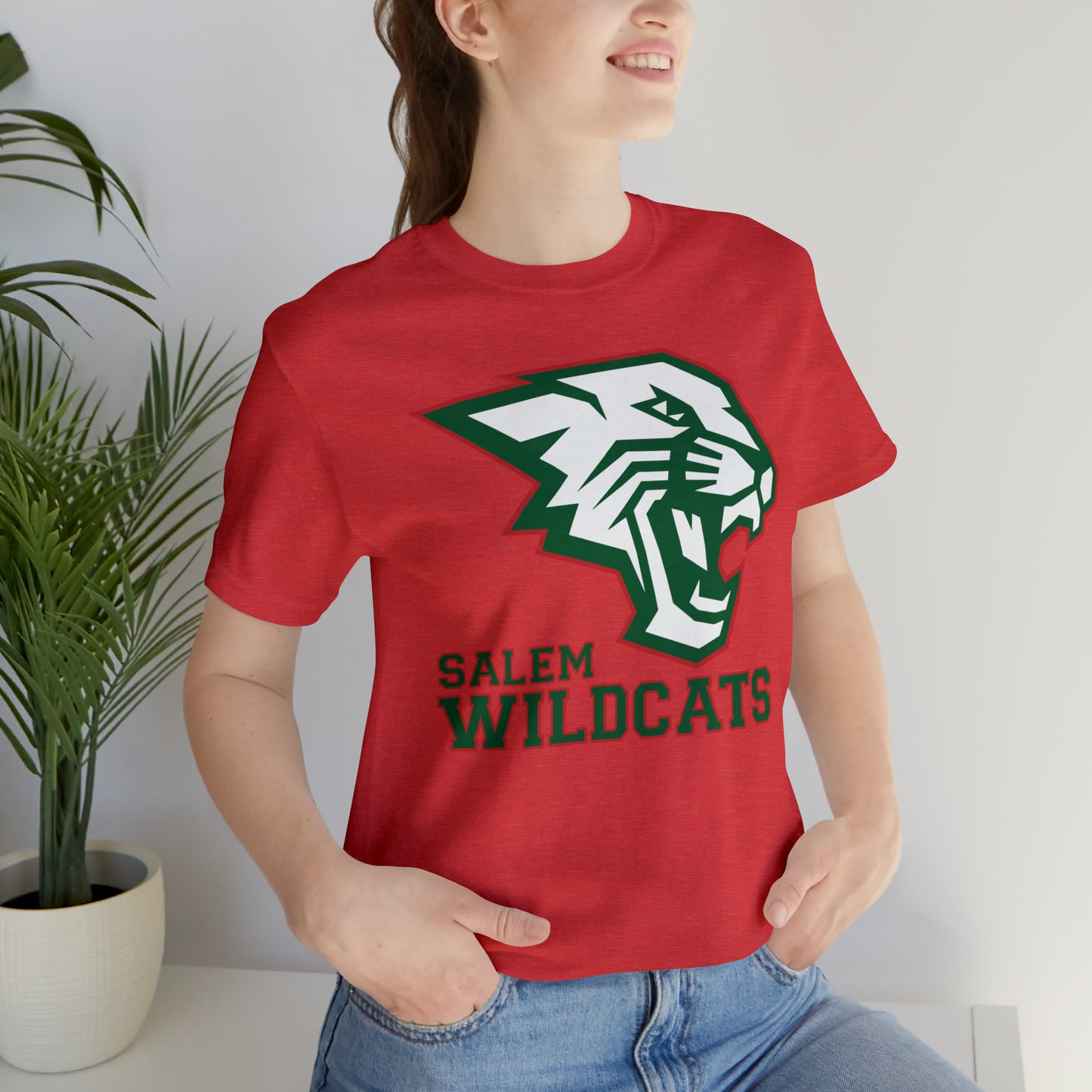 Salem Wildcats Jersey Short Sleeve Tee - Green Print