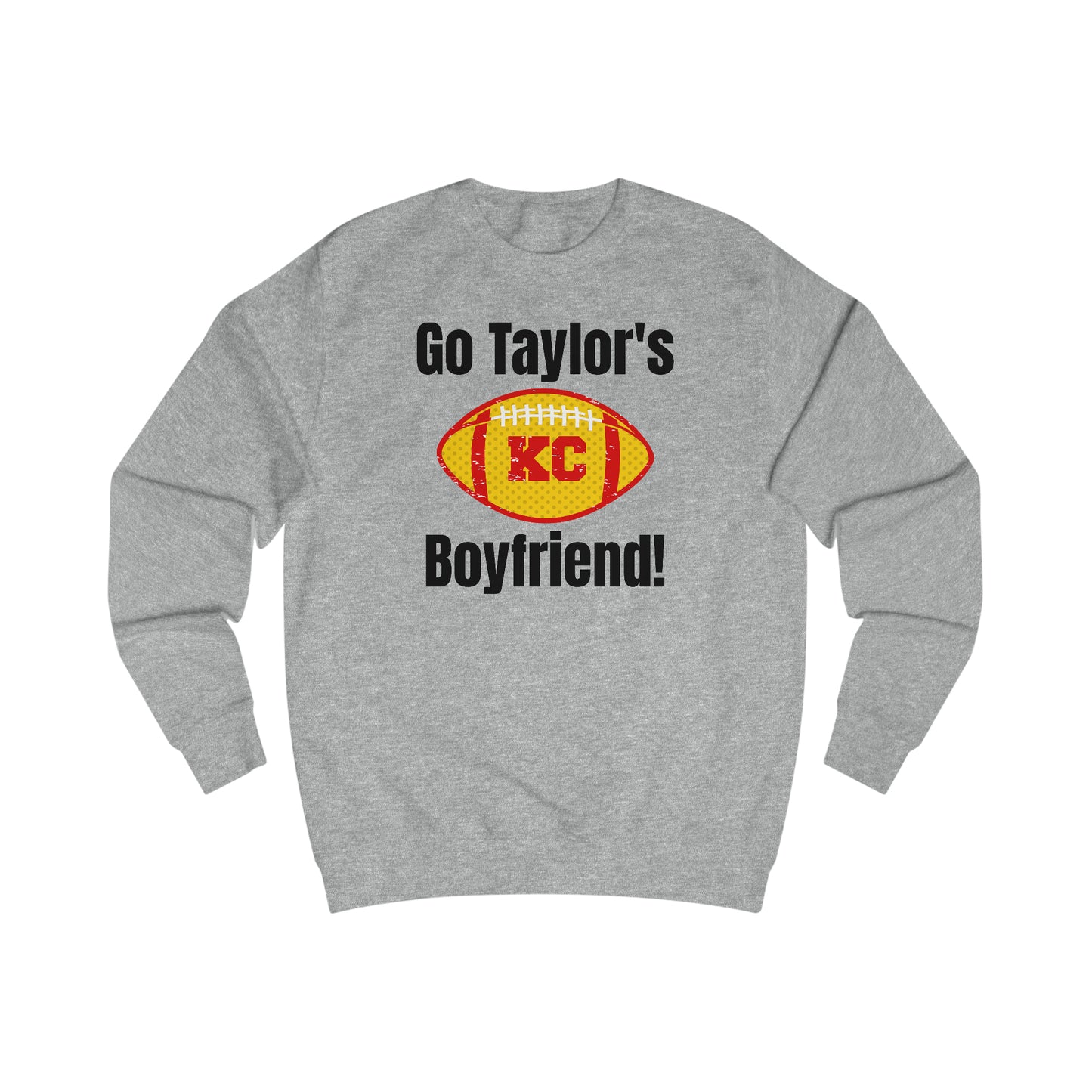 Go Taylor's Boyfriend Swift Kelce Football Shirt  with Swift 87 on back Unisex Heavy Blend™ Crewneck Sweatshirt - FRONT and BACK Design