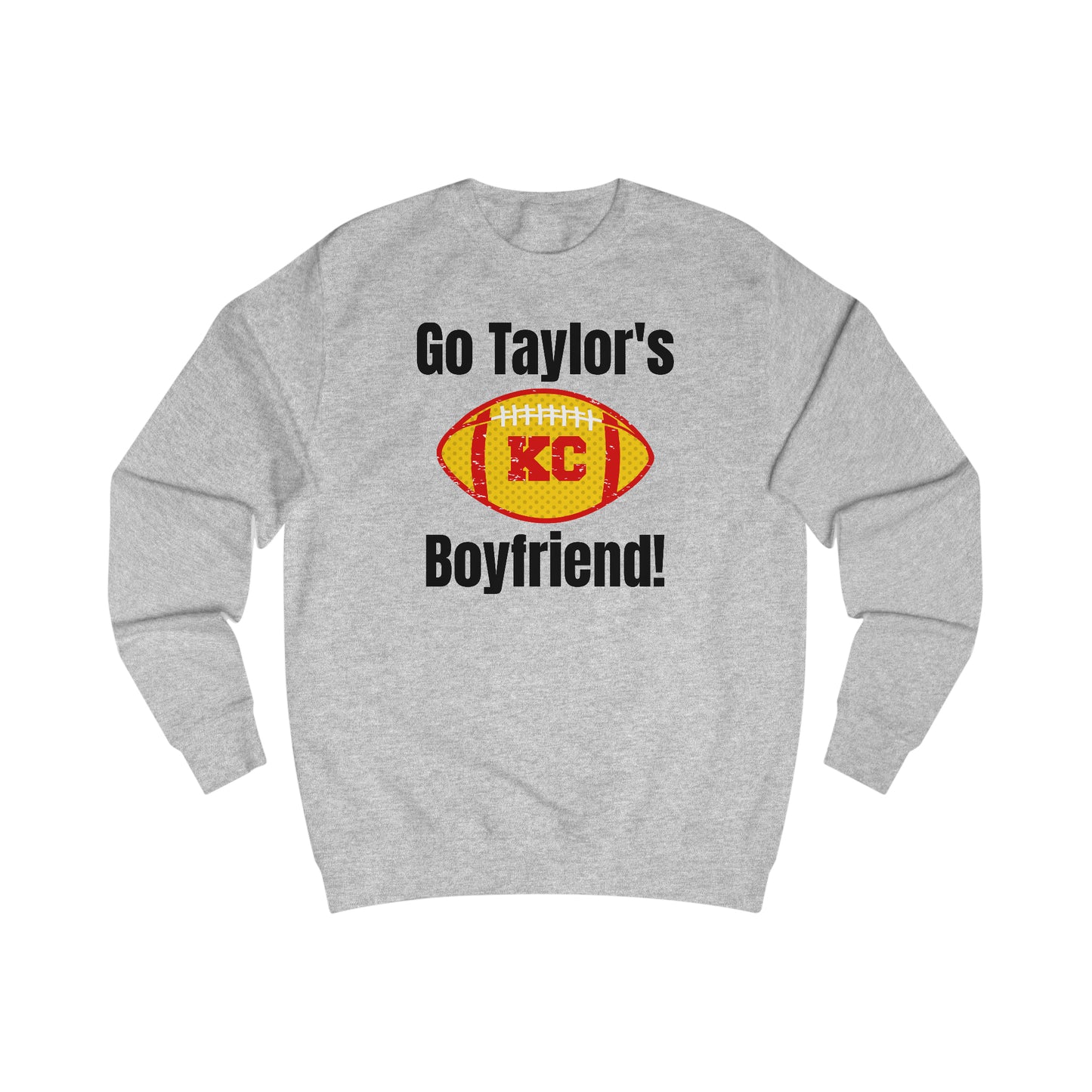 Go Taylor's Boyfriend Swift Kelce Football Shirt  with Swift 87 on back Unisex Heavy Blend™ Crewneck Sweatshirt - FRONT and BACK Design