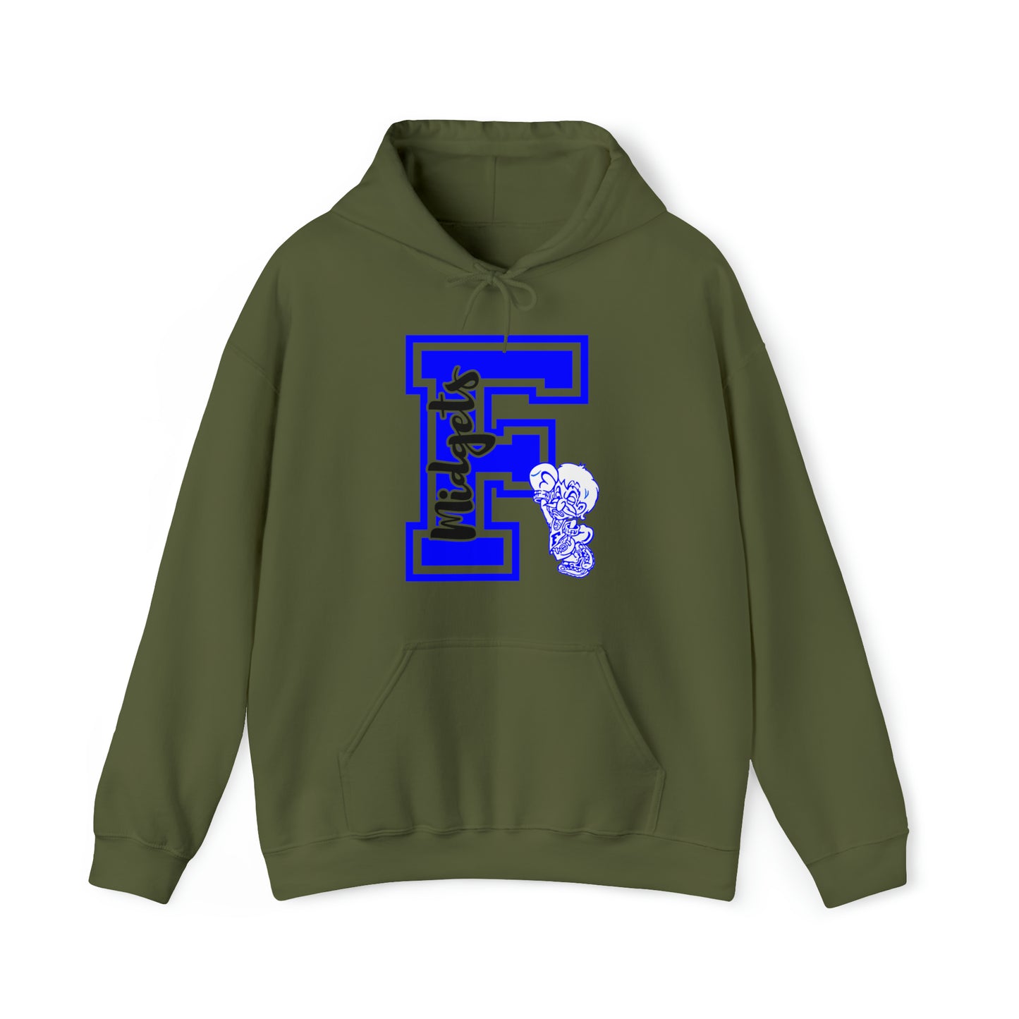 Give Me an F - Freeburg Midgets Logo Design Hooded Sweatshirt