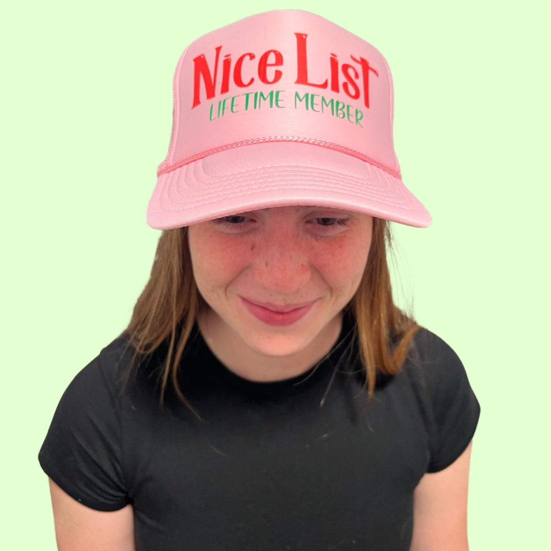 Nice List - Lifetime Member Tall Trucker Caps