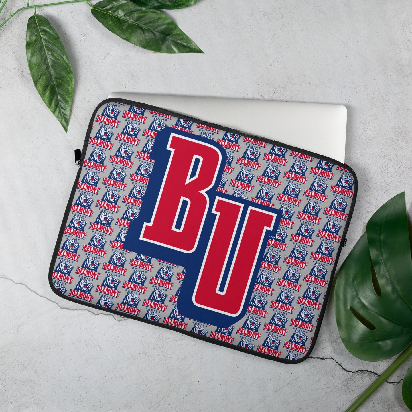 BU - Belmont University Laptop Sleeve - Gray