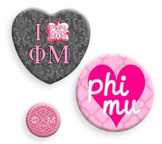 Phi Mu Button (Random)