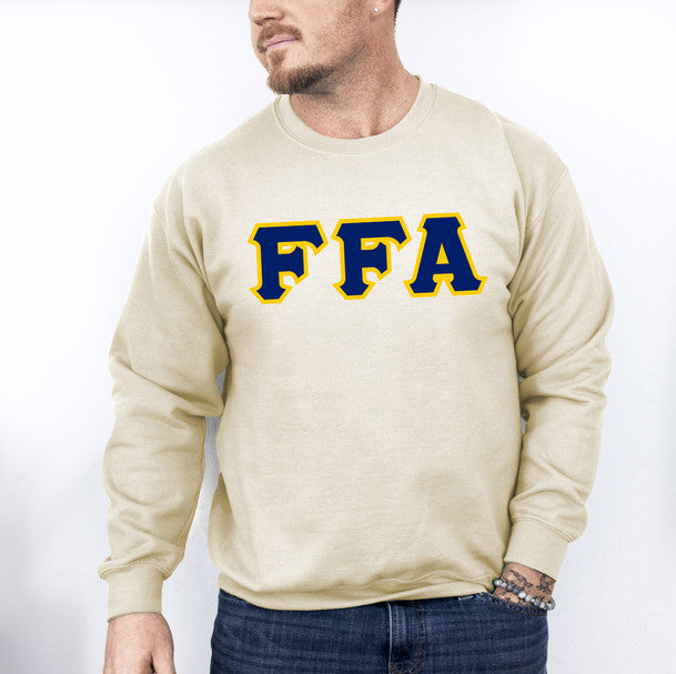 FFA Custom Satin Sim-Stitch Crewneck Sweatshirt