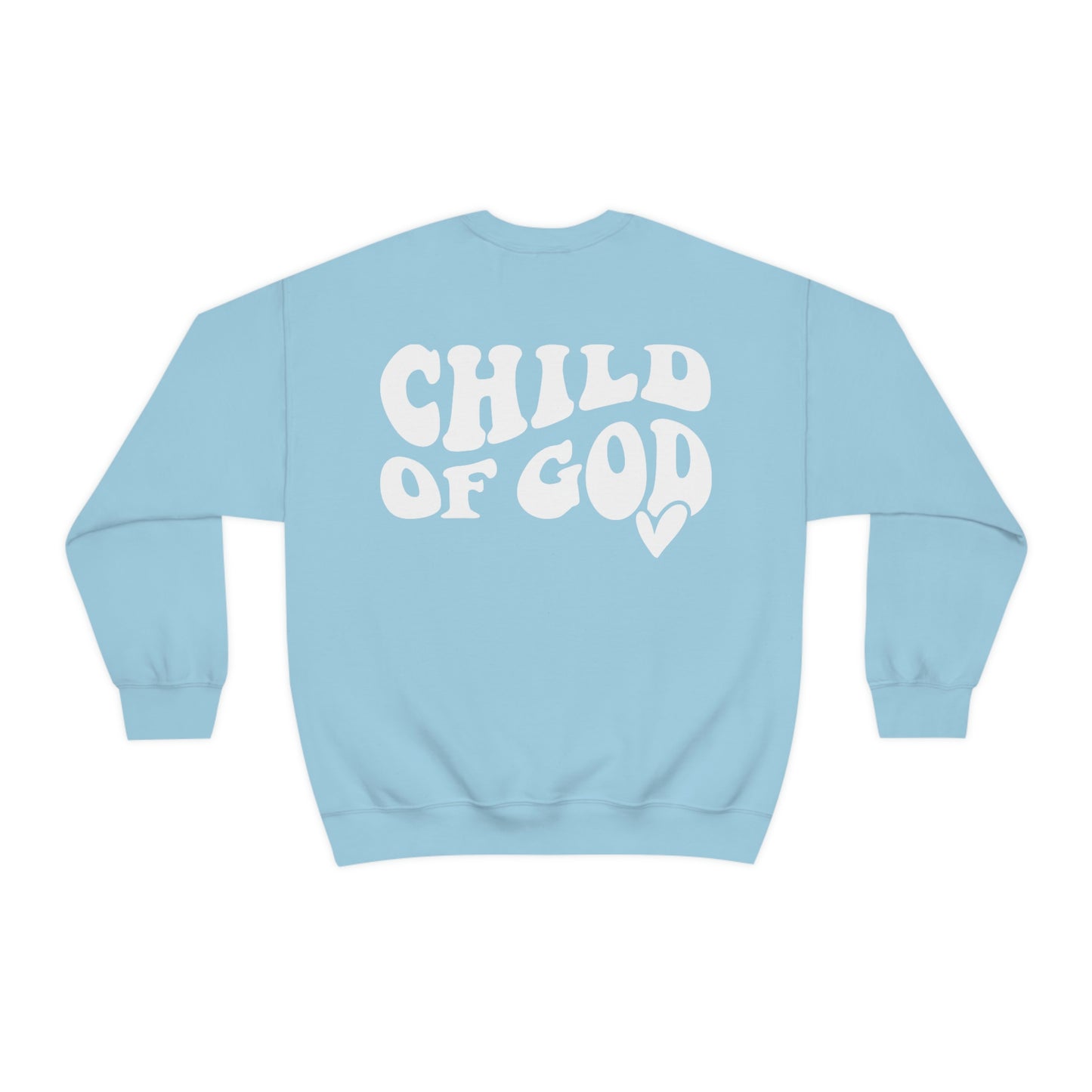 Front and Back Image "Child of God" Unisex Heavy Blend™ Crewneck Sweatshirt